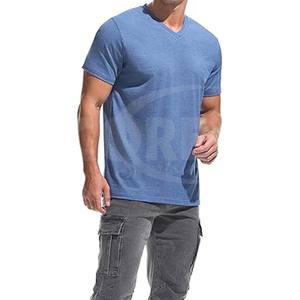 T-shirt à imprimé personnalisé T-shirts unis coupe régulière respirant 140Gsm vêtements d'été chemises vierges à manches courtes Vente en gros - Product Image 5