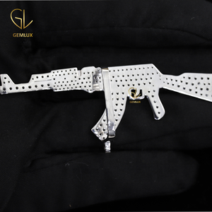 จี้ปืนสไตล์ฮิปฮอปประดับเพชรแท้ ดีไซน์ทันสมัย งานสั่งทำพิเศษ ทองคำแท้ 18K  ขายดี - Product Image 5