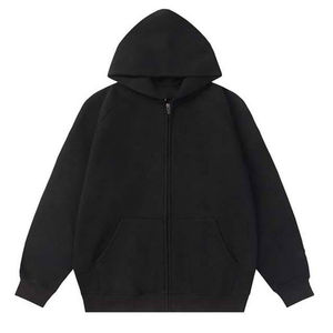 Sudaderas con capucha para hombre con cremallera de gran tamaño Sudaderas con capucha lavadas unisex Hombres Sudadera polar de algodón 100% Sudaderas con capucha básicas personalizadas OEM/ODM - Product Image 3