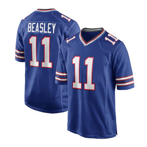 2025 hommes maillots de Football américain confortable séchage rapide antibactérien 100% Polyester à manches courtes vêtements de Football personnalisables - Product Image 2