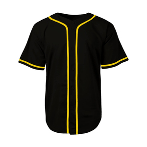 Venta al por mayor blanco Pinst Ripes hombres béisbol Jersey Street Hip Hop Jerseys Top camisas cosido 100% poliéster béisbol Jersey - Product Image 4