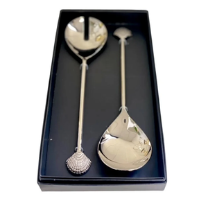 Vente en gros service à salade en acier inoxydable style cuillère ensemble de couverts de luxe ensemble de couverts en acier inoxydable 304 ensemble de service à salade - Product Image 6