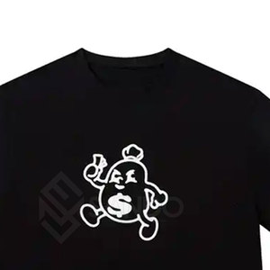 Verano moda desgaste Color sólido Puff impreso camisetas 100% algodón Pakistán hecho suelto ajuste impreso 100% algodón camiseta para hombres - Product Image 3