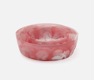 Vaisselle en résine blanche et rose de qualité supérieure exclusive et de haute qualité Bol à dîner Bol de service en résine rose au meilleur prix - Product Image 3