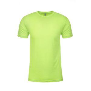 High Quality <b>Men's</b> Large-Size Mint <b>Green</b> Crew-Neck <b>T</b>-<b>shirts</b> Made Cotton Polyester Bamboo Fiber Anti-Wrinkle Breathable - Product Image 1