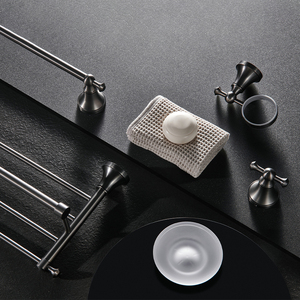 Hiện đại Brass Bath phần cứng Set bao gồm kim loại phòng tắm Kệ giấy Holders nhà vệ sinh chủ sở hữu bàn chải Robe Hooks cho phòng tắm nhà bếp - Product Image 5