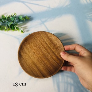 Fabricante de fábrica barato, plato de madera de acacia, forma redonda de madera para servir especias, bandeja de fruta/platos fabricados por VITRAPRO - Product Image 5