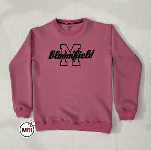 Sudaderas bordadas de cuello redondo con logotipo personalizado de alta calidad para mujer, camisa de peso pesado de diseño personalizado para mujer - Product Image 2