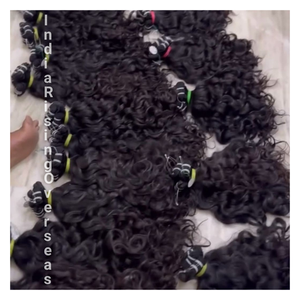 Extensions de cheveux humains bouclés naturels de qualité supérieure paquets vierges pleine brillance sans enchevêtrement Double trame non transformés exportation de gros - Product Image 1