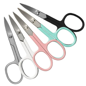 Tijeras de manicura de Punta curva de embalaje personalizado Extra fino Extra afilado para corte de uñas y recorte de cutículas - Product Image 4