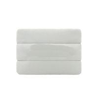 Sac de maquillage cosmétique en néoprène matelassé tendance, sac à fermeture éclair avec logo de marque privée