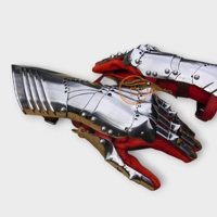 "Gantelets en acier de calibre 18 de chevalier médiéval avec doublure rouge | Gants d'armure articulés fonctionnels pour, Cosplay et reconstitution"