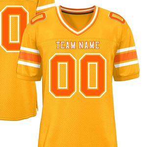 Maillots de football américain personnalisés unisexes pour adultes, confortables, imprimés par sublimation, manches courtes - Product Image 5
