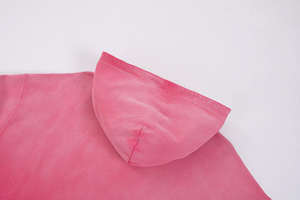 Gold Manufacturer Men's Vintage XL Size <b>Fleece</b> Blank <b>Hoodie</b> Custom Double-Layer Acid Wash Sun Faded Distressed Plaid <b>Lined</b> - Product Image 2