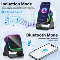 Support de téléphone rotatif à 360 degrés, lecteur audio sans fil, caisson de basses puissant, appareil musical pour fêtes en extérieur, fournisseur d'usine, boutique OEM