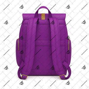 Custom Women's Faux Leather Cheer Backpack With <b>Glitter</b> Embroidered Logo Cheerleading Bag - Product Image 4