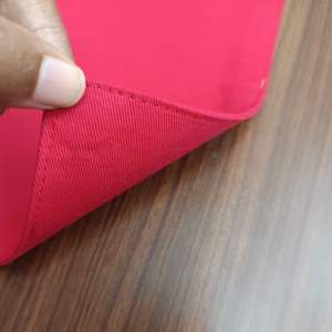 100% Cotton <b>Rectangle</b> Red Fused <b>Placemat</b> Washable Heat Resistant Eco-Friendly Dining Table Mat for Hotel Restaurant and Home Use - Product Image 3