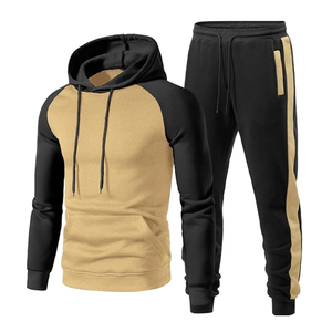 Ensemble sweat à capuche et jogging en coton 2 pièces Survêtement de luxe survêtements et pantalons de survêtement brodés pour hommes Logo personnalisé - Product Image 4