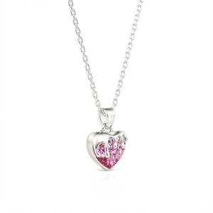จี้สร้อยคอรูปหัวใจสีชมพู Jeulia Honey Love ทำจากเงินสเตอร์ลิง - Product Image 2