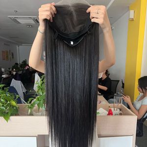 Cierre de cabello humano Natural recto y ondulado 100% cabello virgen vietnamita extensión de cabello humano largo mujeres negras - Product Image 4