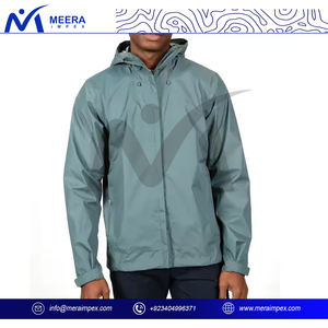 Chubasquero impermeable para hombre, impermeable, a prueba de viento, ligero, con capucha, para exteriores, senderismo, viaje, transpirable, abrigo elegante a la moda - Product Image 2