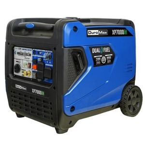 Générateur Inverter Portable Bi-carburant DuroMax V.6 Plus/Max 7000 Watts en Plastique Bleu de Qualité Industrielle pour Affichage de Jeu Line Dot - Product Image 1