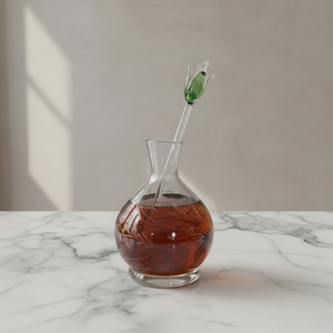 LW63 Decantador de Fragancia para Habitaciones 500ML, Recipiente Grande de Vidrio para Aceites Esenciales, Aplicador de Rosas Sopladas, Frasco de Perfume Grabado, Arte Folclórico Egipcio - Product Image 1