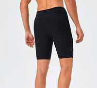 Shorts de sport pour homme avec découpe laser, shorts de compression actifs unis, logo personnalisé, shorts de course élastiques côtelés