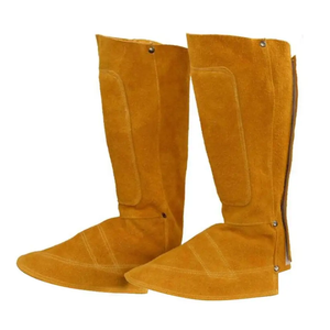 Chaussure de soudage en cuir de vachette de qualité supérieure Protection de chaussure de sécurité en cuir de naissain pour étincelle chaleur - Product Image 5
