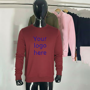 Sudadera de Moda Urbana de Algodón 100% para Invierno, Casual, Lisa, con Logotipo Bordado en la Parte Delantera, Corte Regular, Tendencia Actual, Pedido Mínimo Bajo - Product Image 1