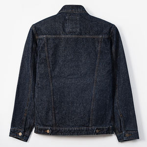 Veste en jean personnalisable pour homme, bleu vintage, coton, hiver, enduite, taille XS disponible, vente en gros, vêtements d'extérieur - Product Image 2