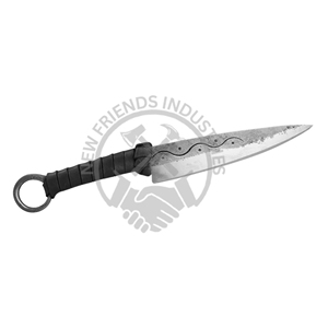 Cuchillo celta CRUACHAN forjado a mano de grado industrial, cuchillo de caza de la Edad Oscura/norse/vikingo/medieval, personalizable OEM/ODM para camping - Product Image 4