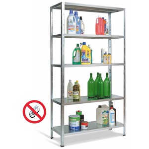 Kit Scaffalatura con Barre Incastro Galvanizzate 100x40x186 H - Product Image 1