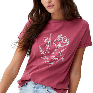 Camiseta de Algodón de Alta Calidad para Mujer, Personalizada, Informal de Verano, Ecológica, Talla Grande, SWIFT FUSION, Transpirable, de Secado Rápido, Corta - Product Image 5