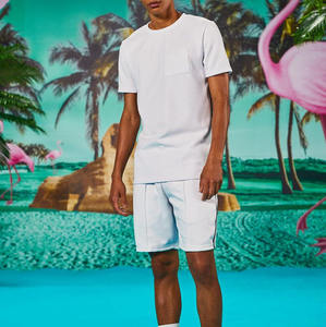 Custom Men Two Piece Short Sets Street Wear Dtg Print Camiseta y camisa Pantalones cortos Set Unisex Custom Shorts y camisa Set para hombres - Product Image 4