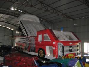 สไลเดอร์เป่าลมรูปทรงรถบัสขนาดใหญ่สำหรับเด็ก สนุกสนาน ใช้เป็นเครื่องเล่นในสวน - Product Image 4