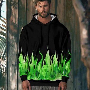 Sudadera con capucha y cremallera personalizada al por mayor, 500-600 GSM, con efecto desgastado, sublimación, patchwork, forro, oversize, poliéster/algodón, estilo urbano - Product Image 6