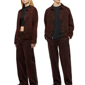 100% vestes de travail en sergé de coton veste de travail de motos de mécanicien personnalisée veste en toile de coton brodée - Product Image 3