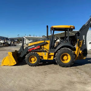 Retroexcavadora 4x4 J0Hn Deerr 410L de la mejor calidad, hidráulica auxiliar delantera y trasera, cabina calentada y CA, Cubo de 24 "disponible para la venta - Product Image 4