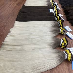 ผมต่อแบบตรงเรมี่เวียดนามบริสุทธิ์ความงามสำหรับผู้ชายผู้หญิงเสมอในสต็อกไม่พันกันพร้อมส่ง100กรัม - Product Image 5