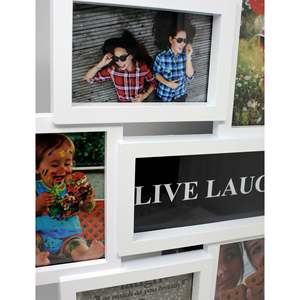 Marco de Fotos Decorativo con la Frase 'Live-Laugh-Love', Regalo con Materiales de Plástico, Metal y Hierro - Product Image 3
