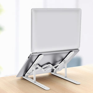 SP-198 blanc moderne support pour ordinateur portable en plastique bureau d'ordinateur pour la maison ou le bureau - Product Image 4