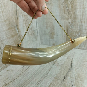 Cuerno vikingo hecho a mano para beber auténtico estilo religioso celebra la mitología nórdica con Ale Mead o cerveza - Product Image 1