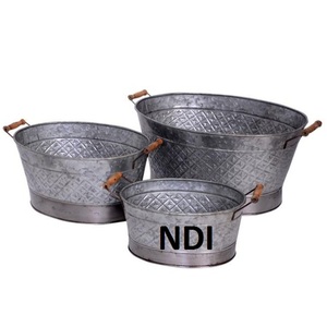 Maceta de Metal con acabado antiguo de calidad Superior con tamaño personalizado para el hogar, boda, Hotel, decoración de jardín usada - Product Image 1