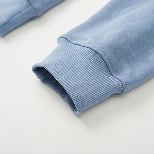 Sweat-shirts unisexes haut de gamme à manches longues, unis, d'hiver, teints en uni, personnalisés, en polaire polyester/coton, respirants, séchage rapide - Product Image 6