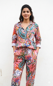 Night Suit Women's Cotton Printed Multi-Colour 100% Cotton Pajama Set Soft New Print Summer & Winter Swimwear - Product Image 2