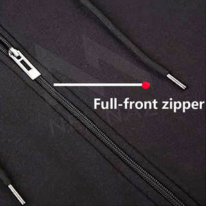 Sudadera con capucha de invierno para hombre de talla grande Sudadera con capucha polar de algodón de manga larga con cremallera - Product Image 5