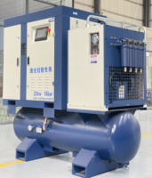 Compresseur d'air à vis intégré HM22kw-16bar Inovance Inverter Pneumatech sécheur d'air