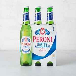 Approvisionnement direct Peroni Nastro Azzurro Lager, bière pression style champagne en bouteilles 24x330ml 5% en vente - Livraison importée d'Europe - Product Image 3