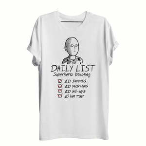 เสื้อยืดลายอนิเมะพันช์แมน ผ้าคอตตอนเจอร์ซีย์ 100% หนัก 220 กรัม พิมพ์ลายด้วยวิธีซิลค์สกรีน - Product Image 3